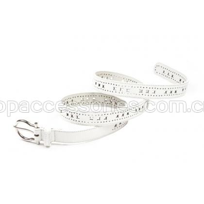 fashion perforated pu belt